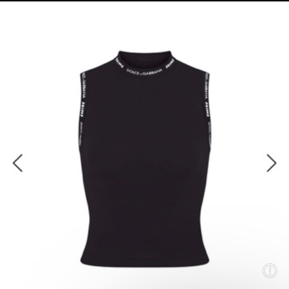 skims x dolce & gabana mock neck tank